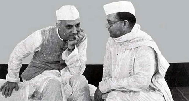 Netaji Subhas Chandra Bose with Jawaharlal Nehru. Source: Wikimedia Commons
